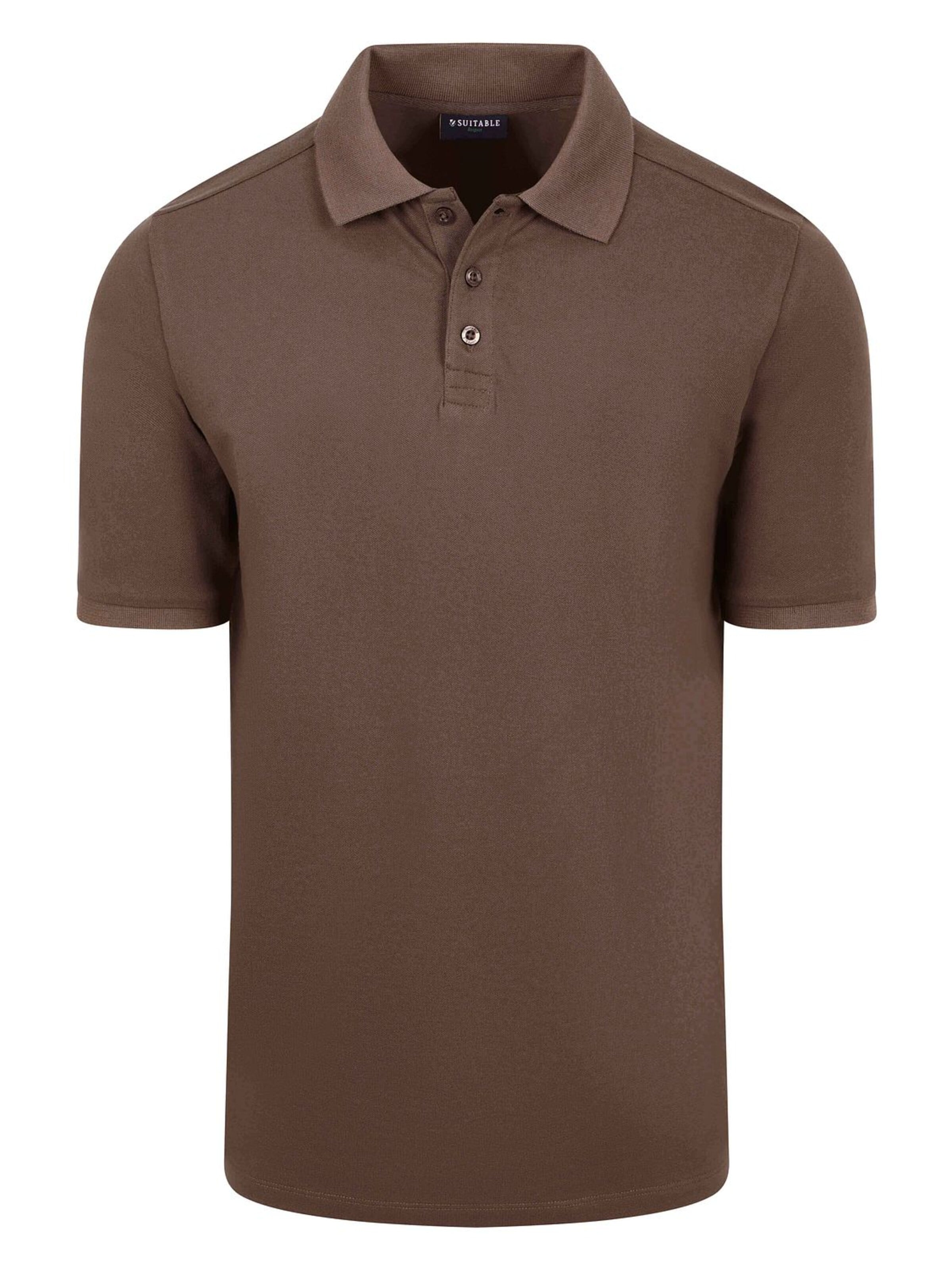 Suitable Shirt 'Tip Ferry' in Brown: front