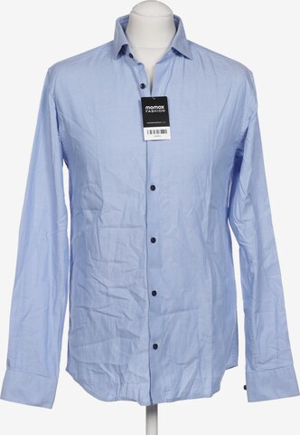 JACK & JONES Button Up Shirt in M in Blue: front