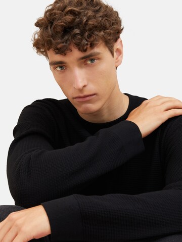 TOM TAILOR DENIM Pullover in Schwarz