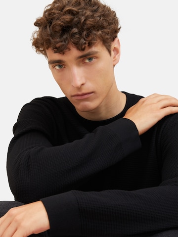 TOM TAILOR DENIM Sweater in Black