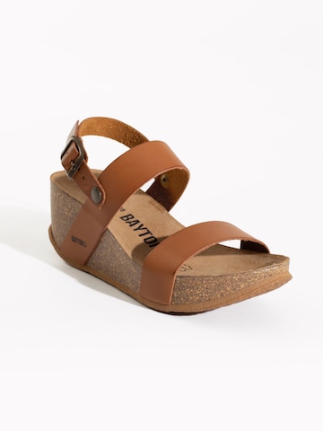 Bayton Sandalen met riem 'Selene' in Bruin