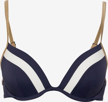 ESPRIT T-shirt bra Bikini Top 'Tayrona Beach' in Blue: front