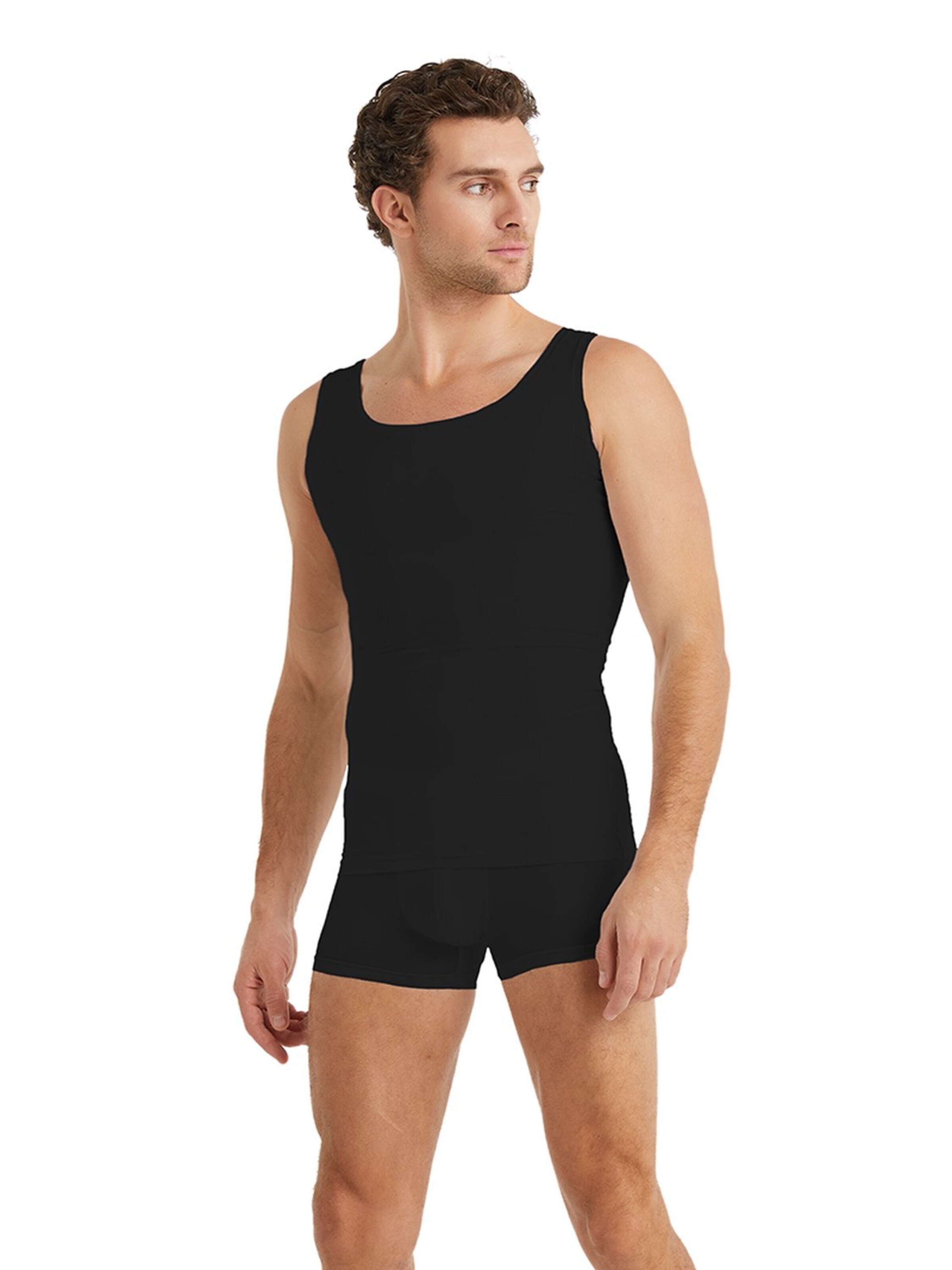 Maillot de corps Blackspade en noir : devant