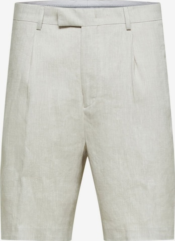 SELECTED HOMME Regular Bundfaltenhose in Beige: predná strana