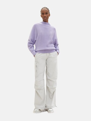 TOM TAILOR DENIM Sweater in Purple