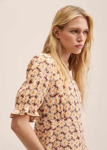 MANGO Summer Dress 'Solange' in Brown