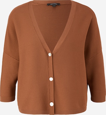 COMMA Knit Cardigan in Brown: front