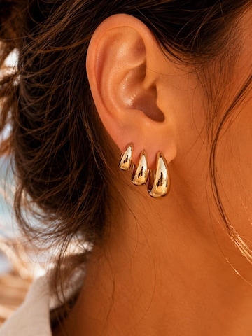 Alster Herz Ohrringe 'LUMERA'‌‌‌‌‌‌‌ in Gold