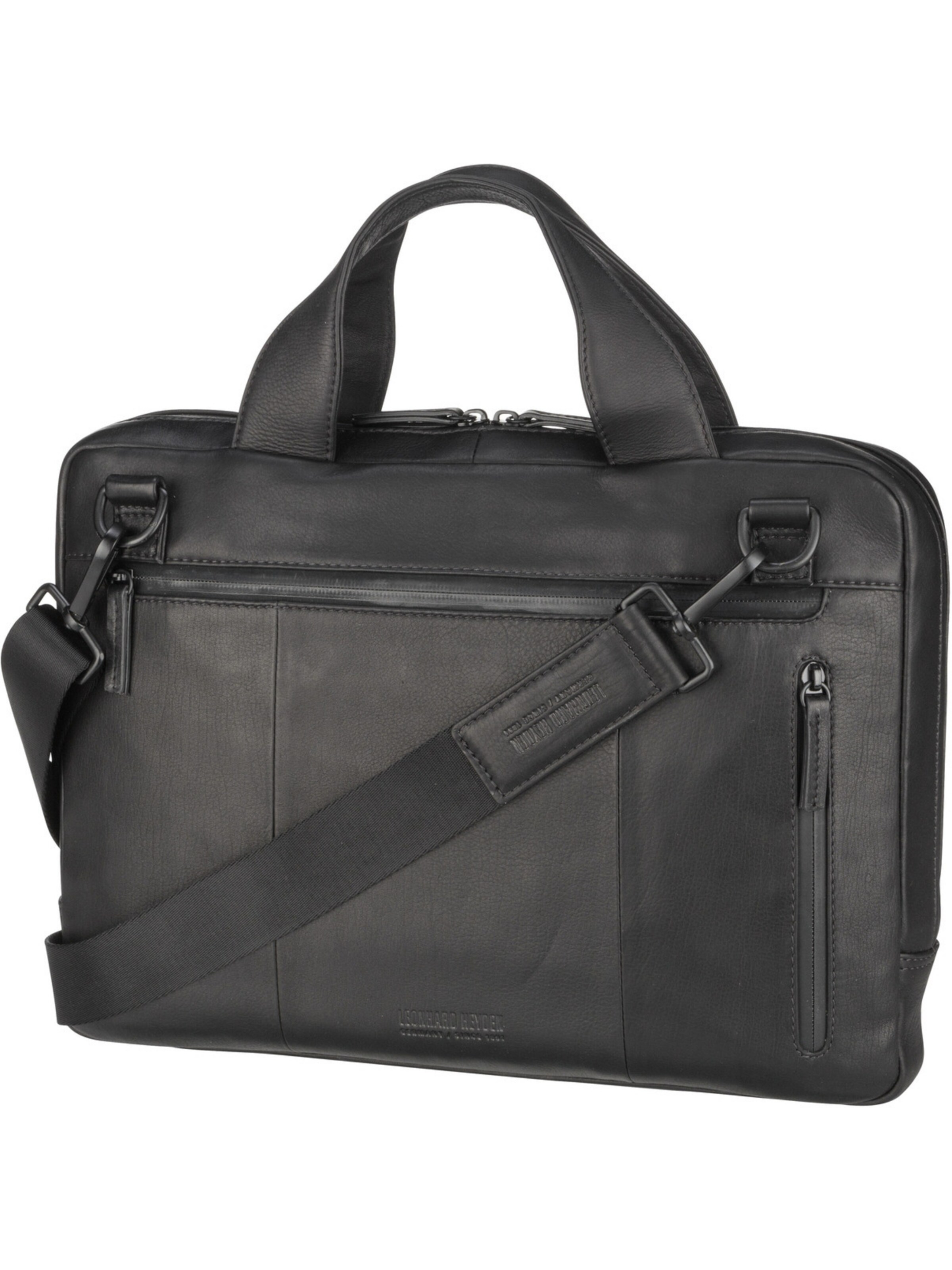 LEONHARD HEYDEN Document Bag in Black