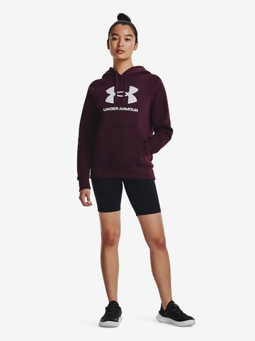 Sweat de sport 'Rival' UNDER ARMOUR en rouge