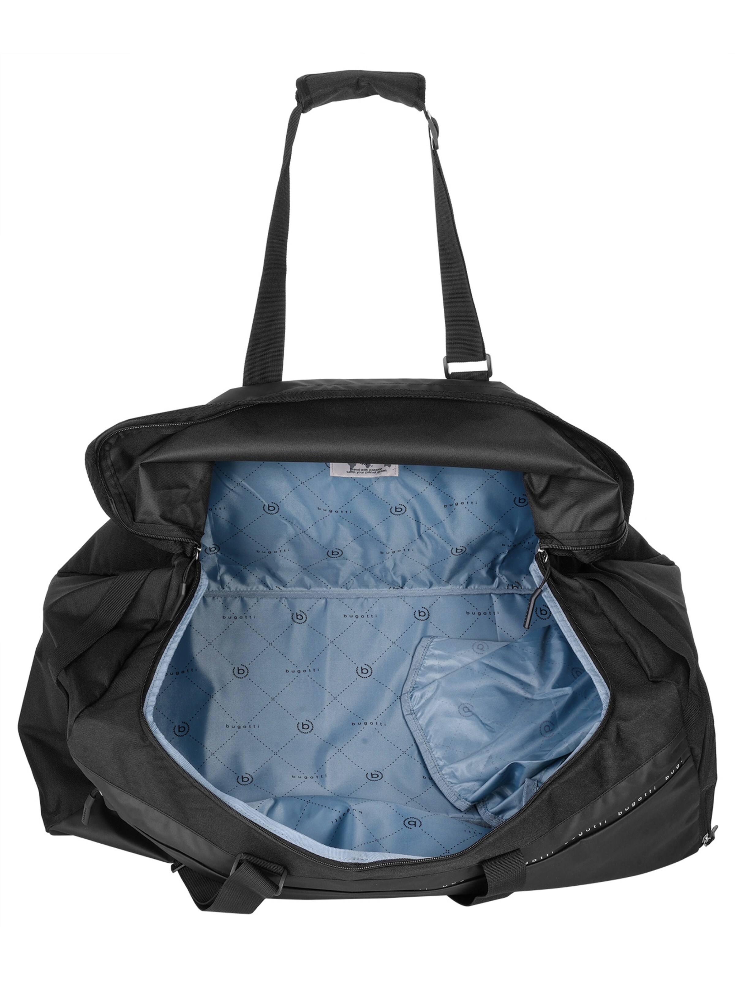 Sac de voyage 'BLANC DELIGHT' bugatti en noir