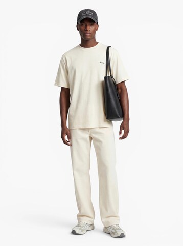 Tricou 'SLHAUBREY' de la SELECTED pe bej