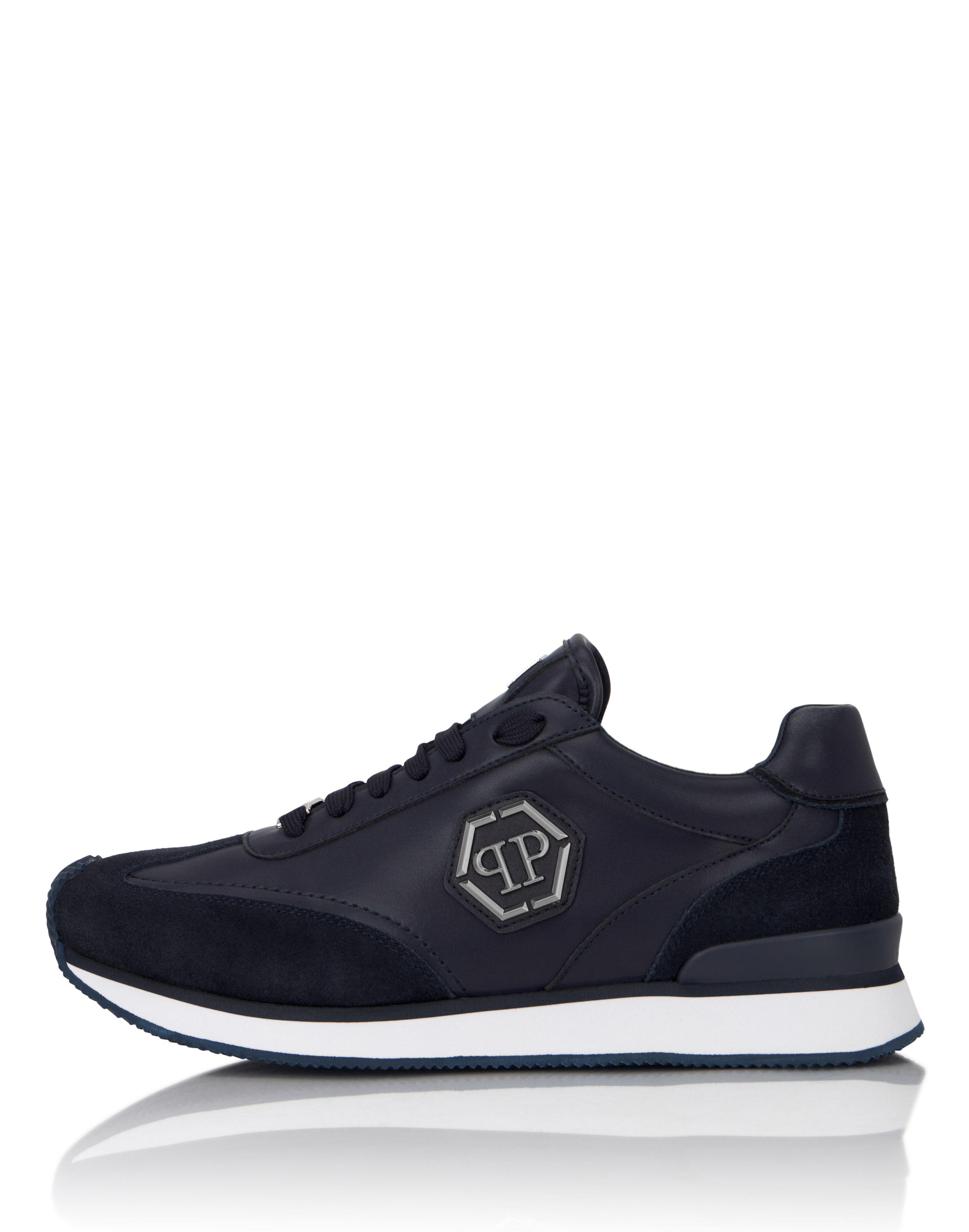 Philipp Plein Sneakers laag in 35 in de kleur Donkerblauw, Productweergave