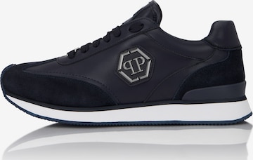 Sneaker bassa di Philipp Plein in blu: frontale