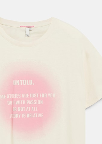 T-shirt QS en beige