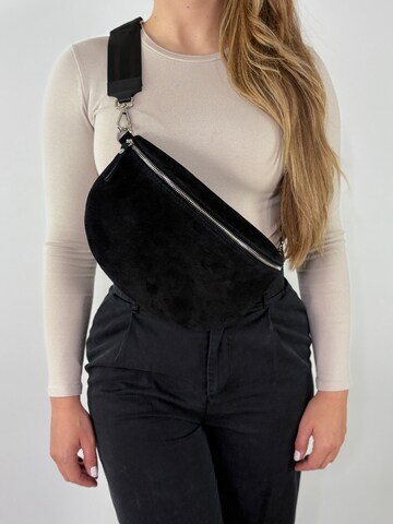 lePelou Gürteltasche 'ARIA large' in Schwarz