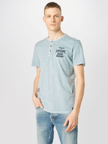 T-Shirt TOM TAILOR en bleu : devant
