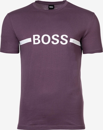 T-Shirt BOSS Black en violet : devant