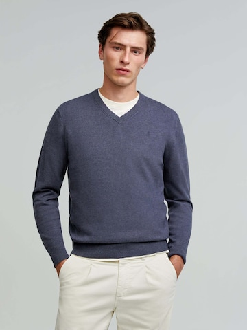 Pullover di Scalpers in blu: frontale