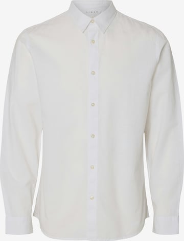 SELECTED Slim fit Srajca 'SLHSUN' | bela barva: sprednja stran