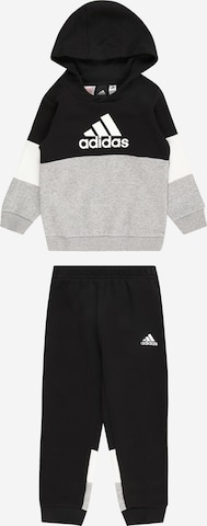 ADIDAS SPORTSWEAR Träningsdräkt 'Colourblock Fleece' i svart: framsida