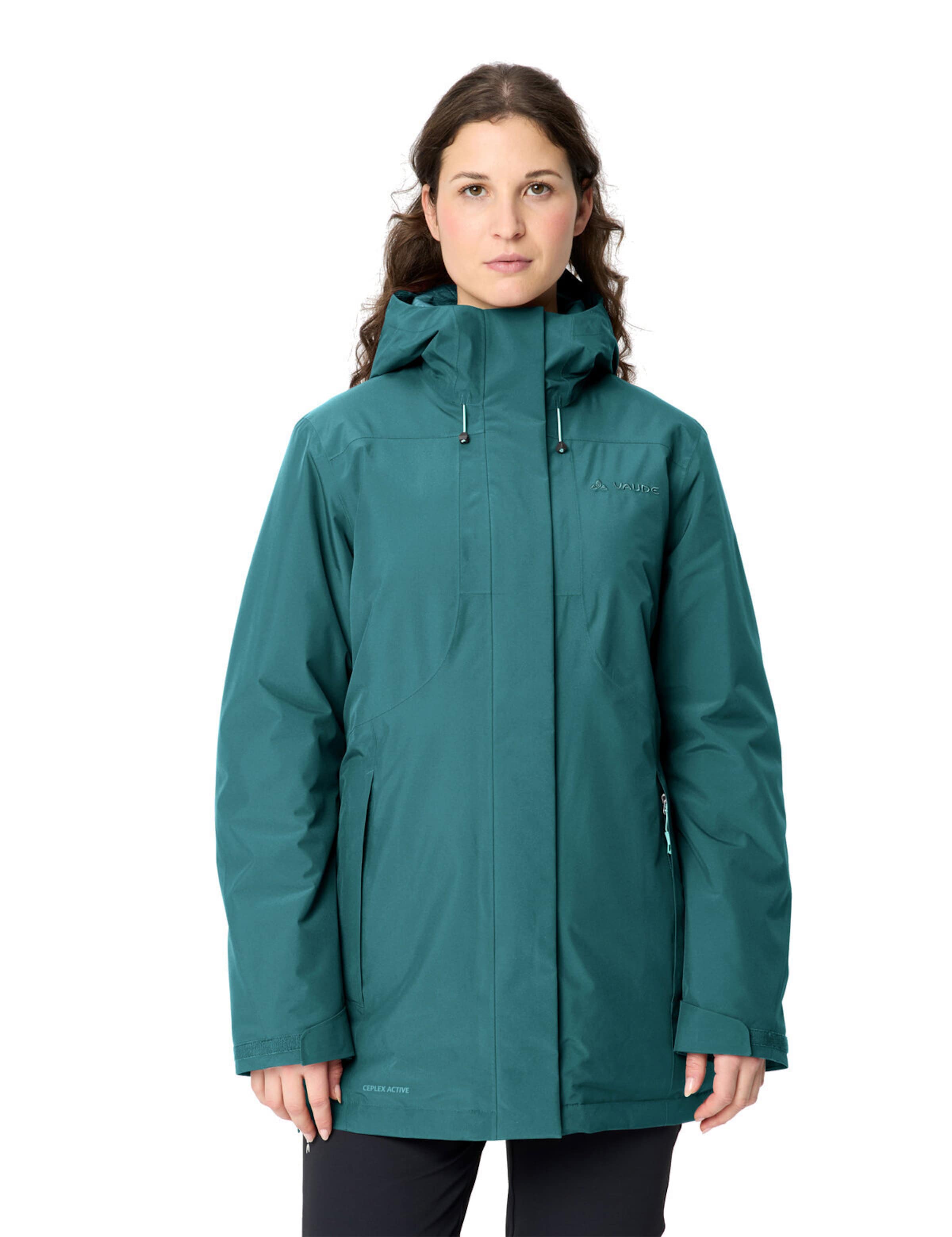 VAUDE Outdoorjacke 'Rosemoor' in Grün: Vorderseite