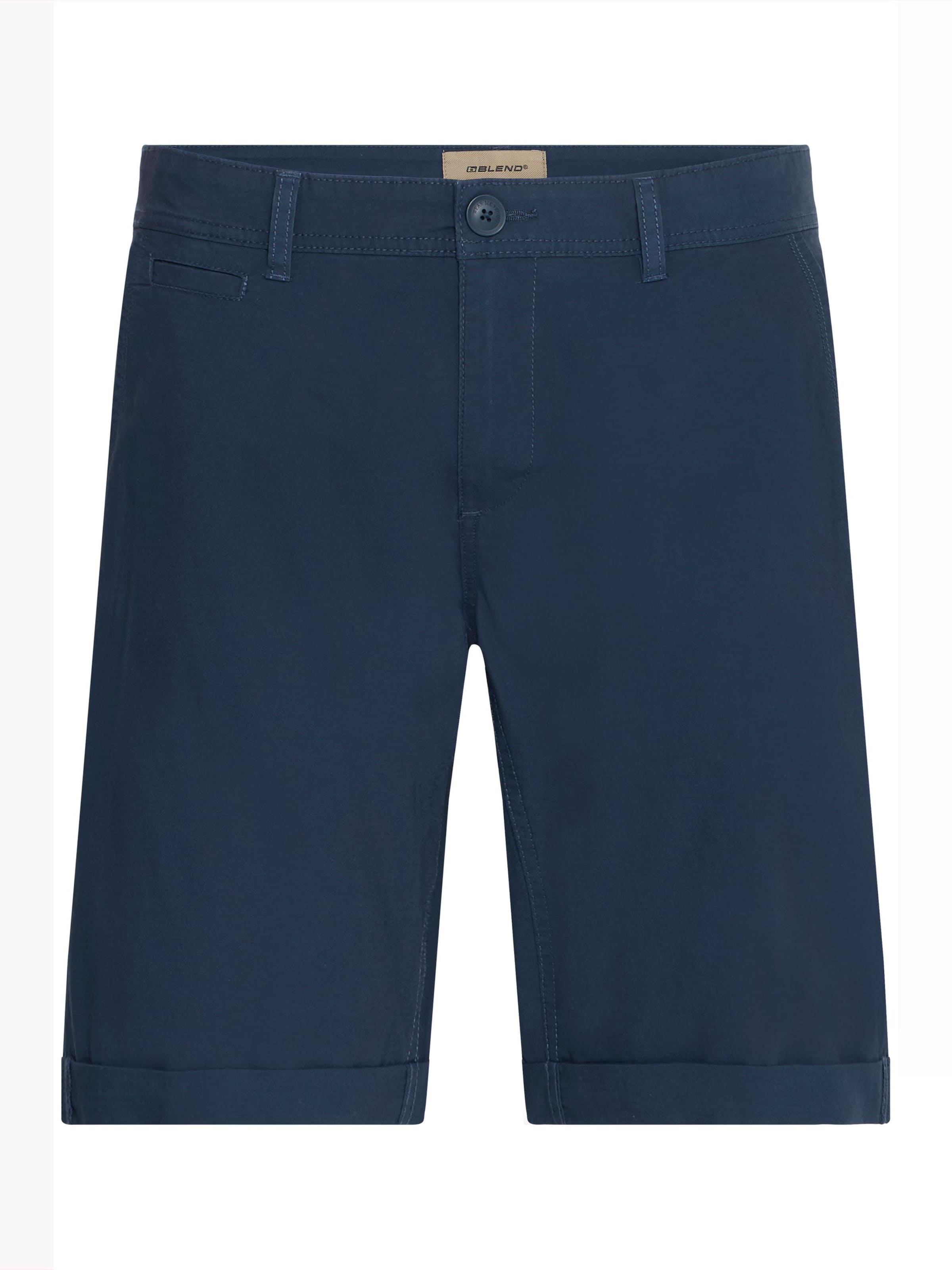 BLEND Regular Chinoshorts 'Tigo' in Blau: Vorderseite