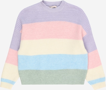 ONLY GIRLS Svetr 'KMGSANDY' – fialová: přední strana