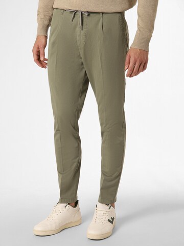 Finshley & Harding Slimfit Chino 'Riley' in Groen: voorkant