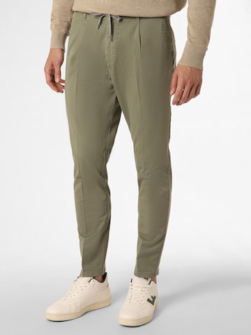 Finshley & Harding Slim fit Chino Pants 'Riley' in Green: front