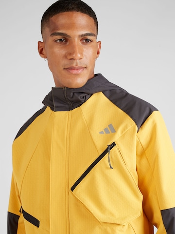 ADIDAS PERFORMANCE Sportjacke  'Ultimate' in Gelb