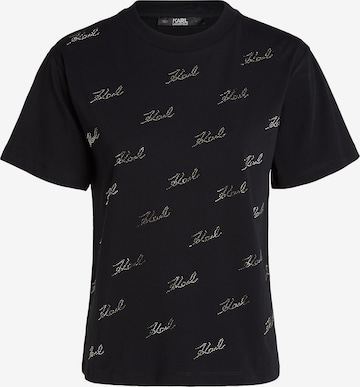 Karl Lagerfeld T-shirt i svart: framsida