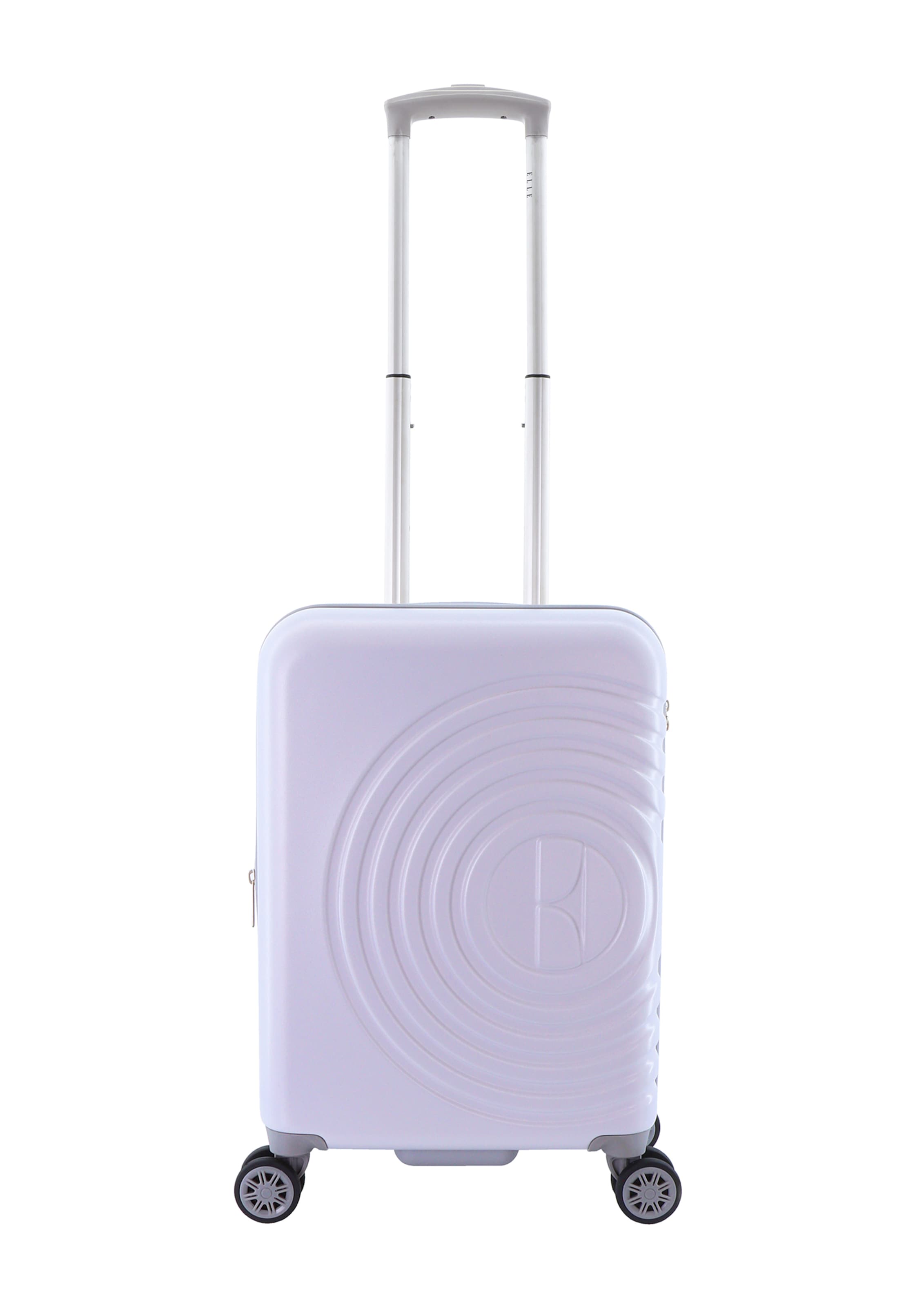 ELLE Suitcase 'Debossed' in Purple: front