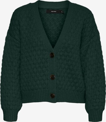 Vero Moda Curve Strickjacke 'Winnie' in Grün: predná strana