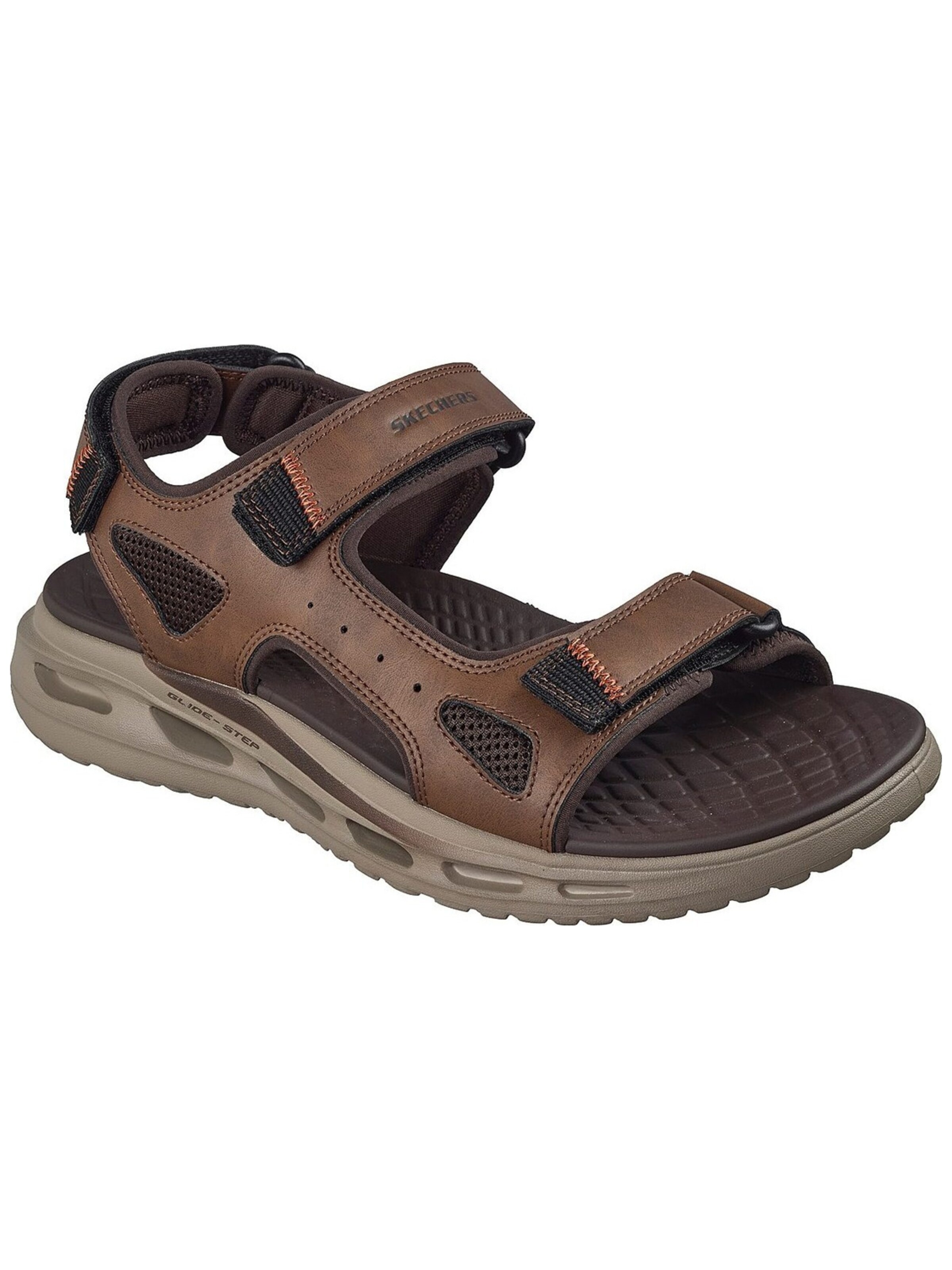 SKECHERS Sandalen 'Skechers Orvan Sd - Gamble' in Bruin: voorkant