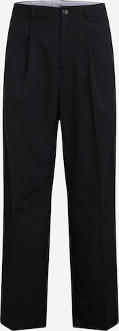 WEEKDAY Regular Pleat-front trousers in Grey: front