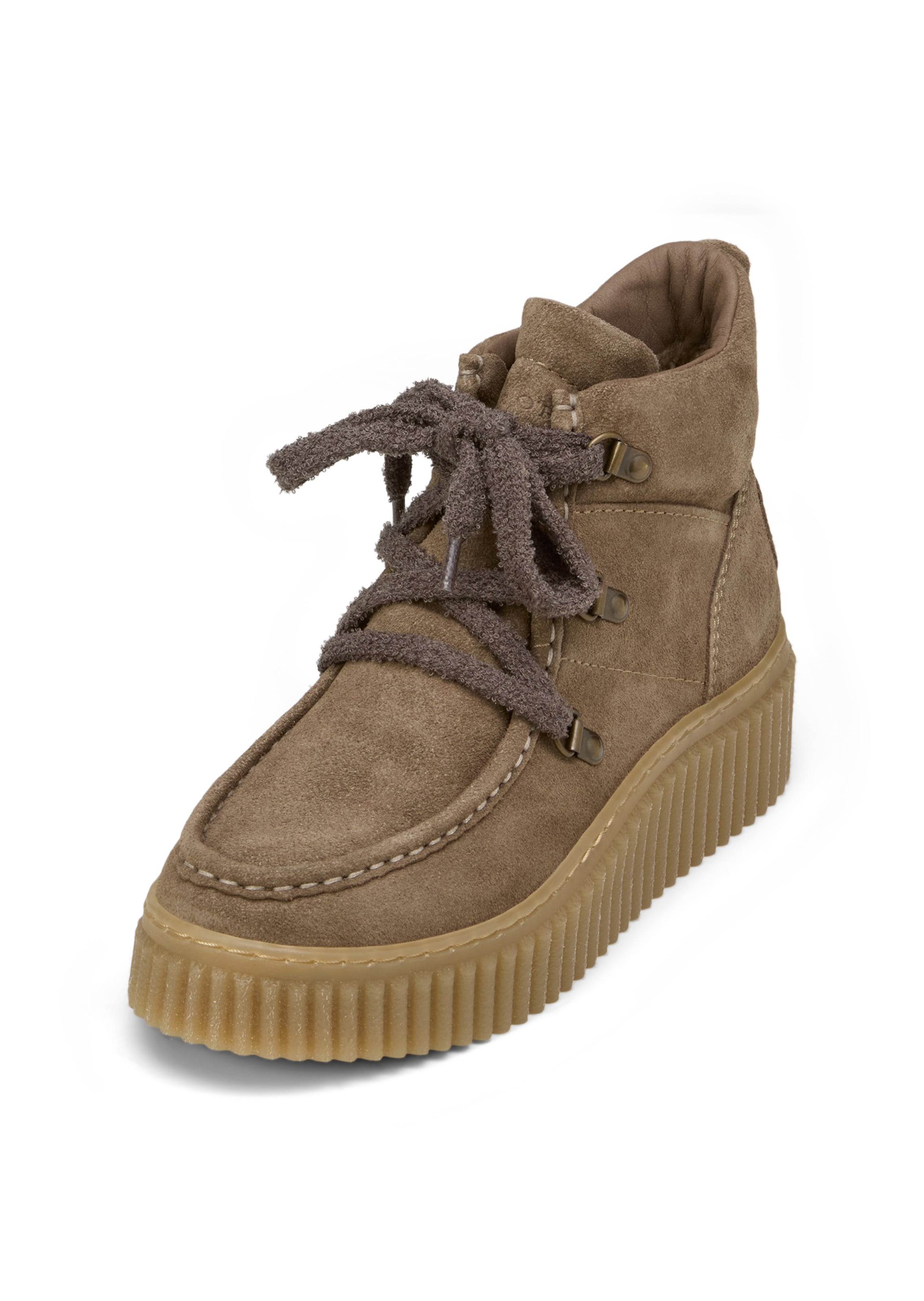 Marc O'Polo Schnürstiefelette 'Bianca' in Braun: Vorderseite