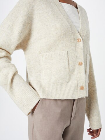 Abercrombie & Fitch Zip-Up Hoodie in Beige