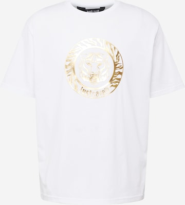Just Cavalli T-shirt i vit: framsida