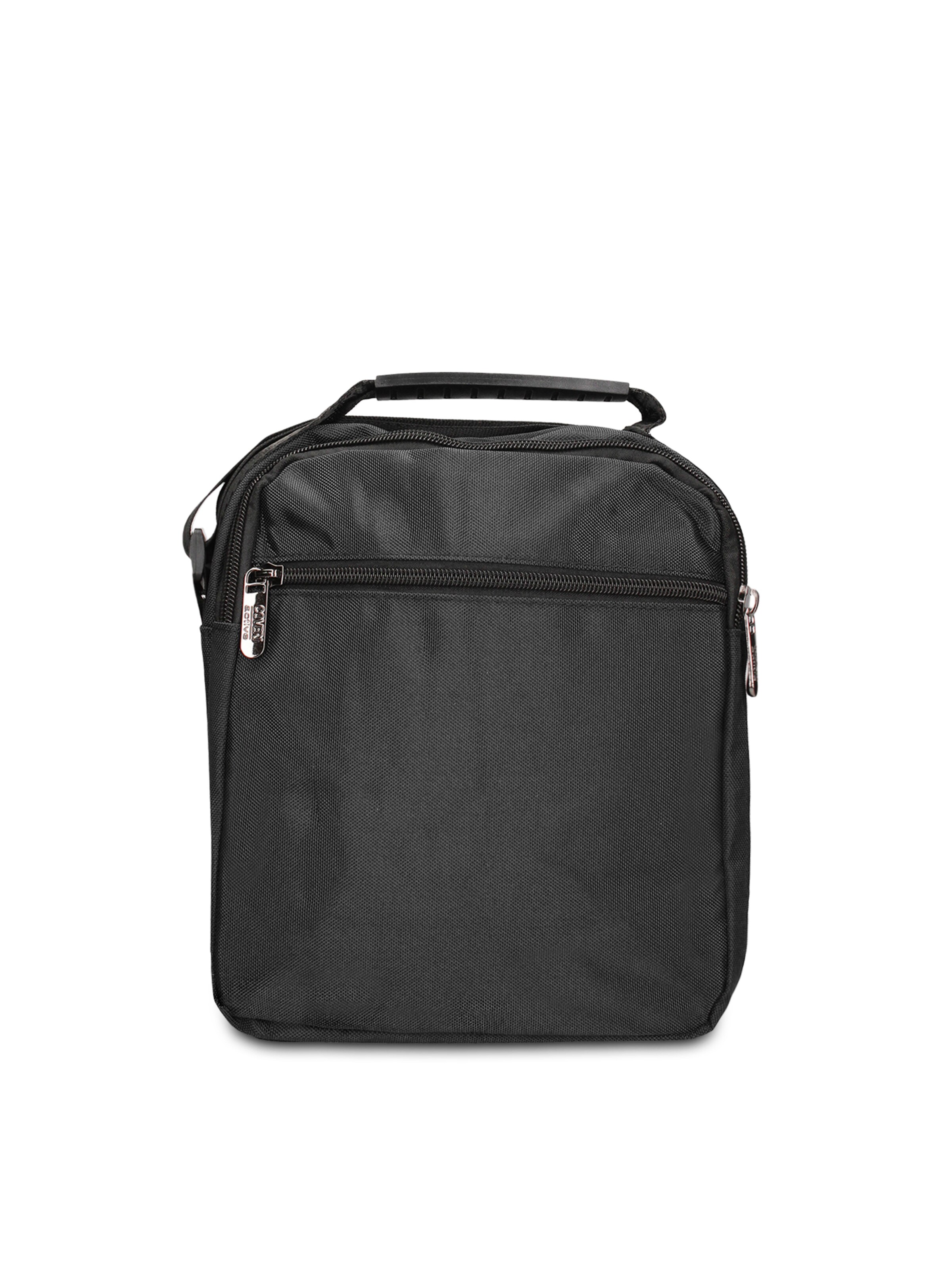 Borsa a tracolla 'Borsa a Tracolla Uomo Vegan Leather con Zip' di Coveri Collection in nero