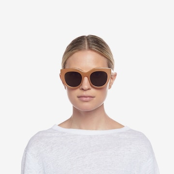 LE SPECS Okulary przeciwsłoneczne 'Air Heart' w kolorze brązowy: przód