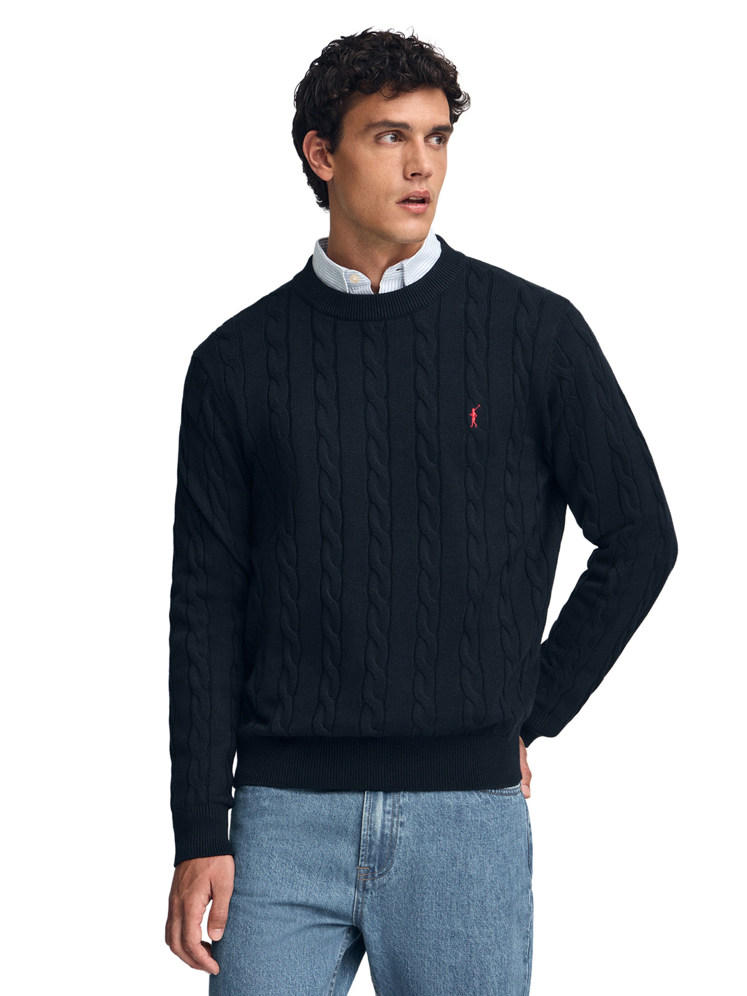 Polo Club Sweater in Blue: front