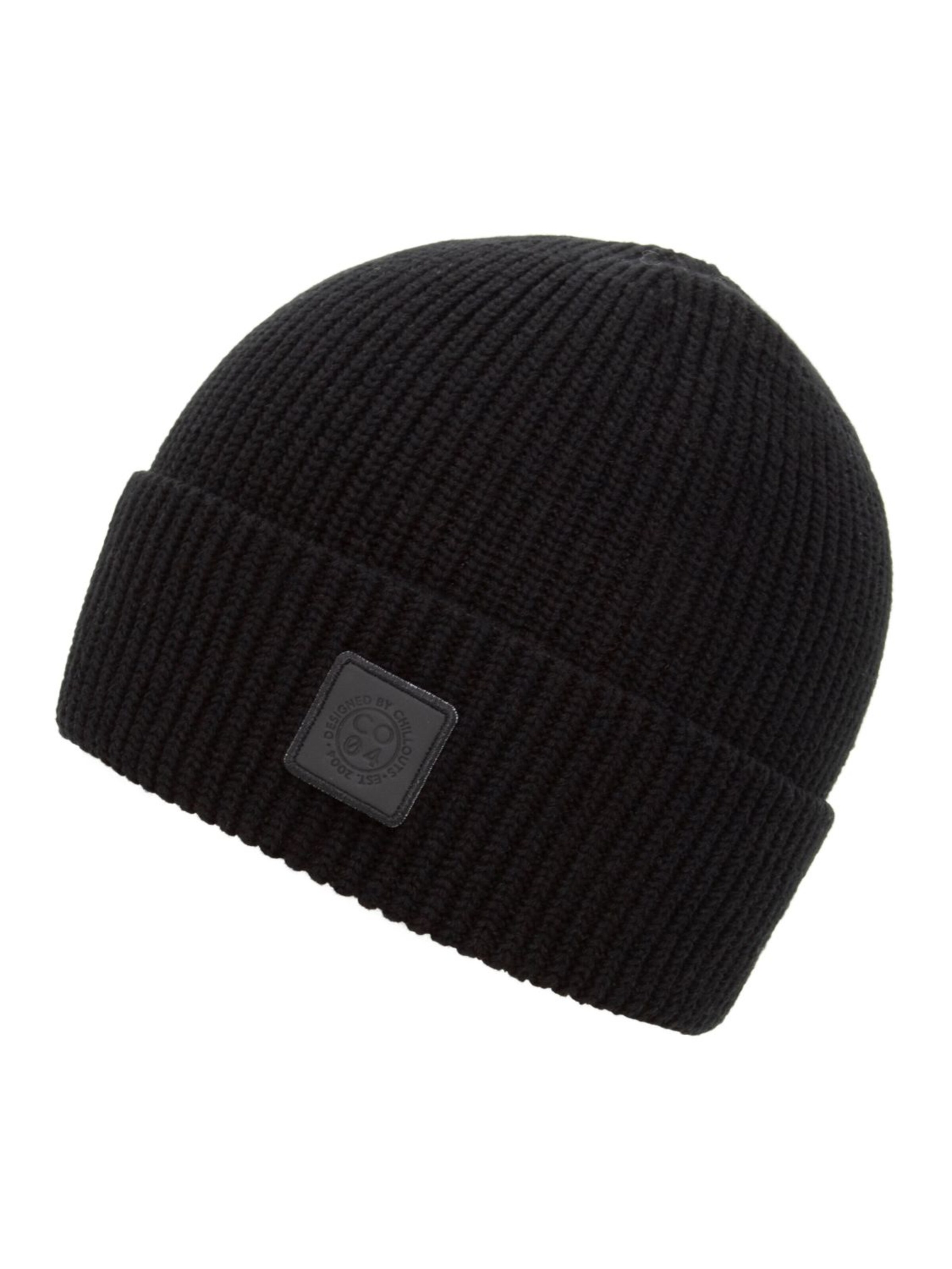chillouts Mütze '"Karl"'‌‌‌‌ in Schwarz: Vorderseite