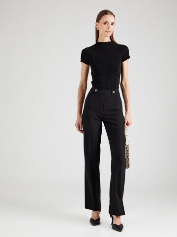 regular Pantaloni con piega frontale di Twinset in nero