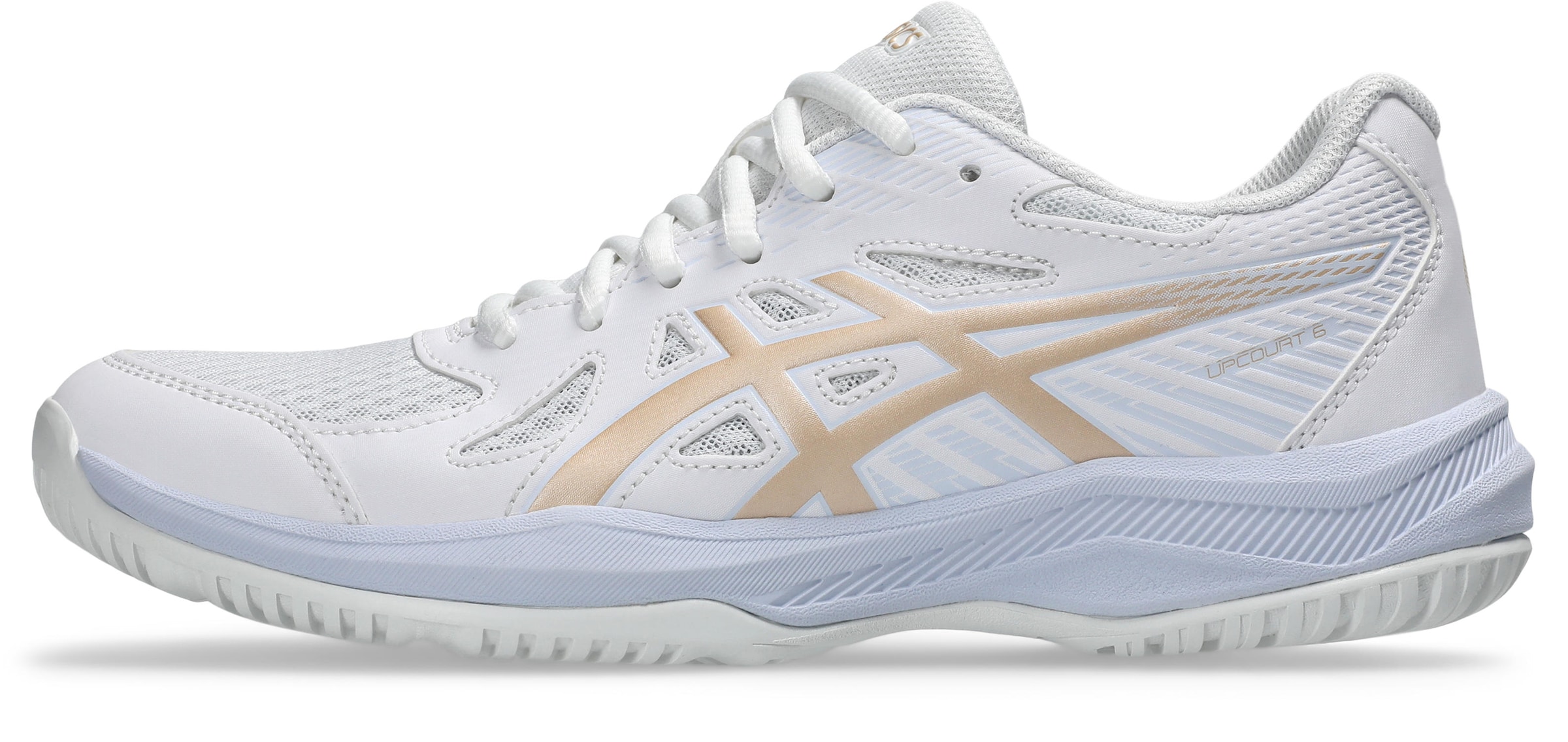 ASICS Athletic Shoes 'Upcourt 6' in White: front