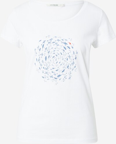 GREENBOMB T-shirt en bleu fumé / rouge / blanc, Vue avec produit