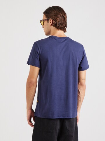 G-STAR Tričko - Modrá: zadná strana