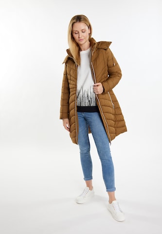 usha BLUE LABEL Winter coat 'Fenia' in Brown