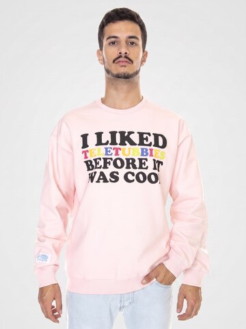 IUTER Sweatshirt 'Mens Now Cool Crew Pink Sweatshirt' in Pink: front