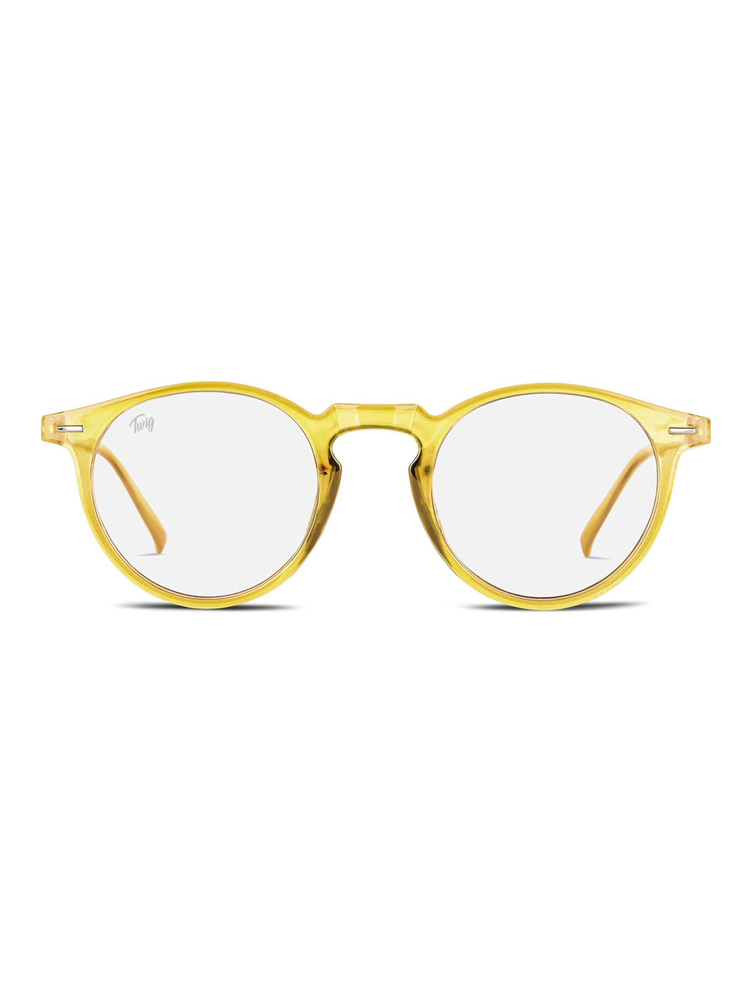 TWIG Concept Milano Glasses 'Watson BlueLight' in Yellow: front